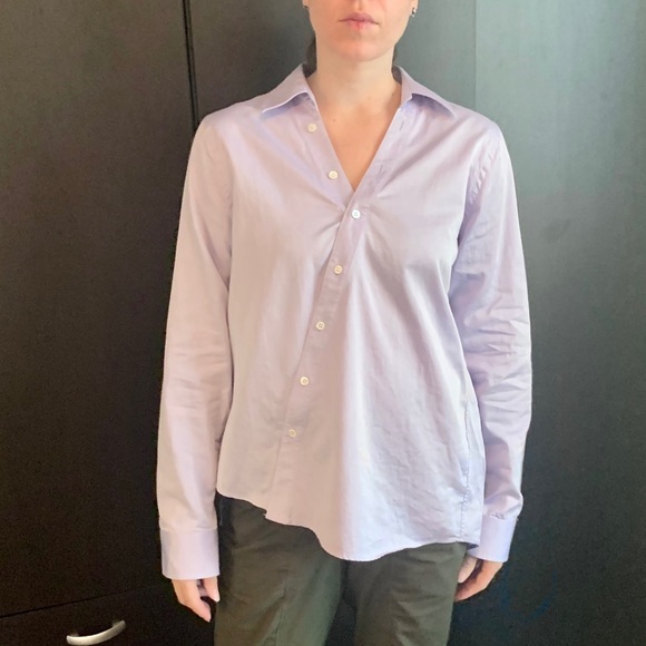 Pink Tartan ASYMMETRIC SHIRT - Lavender - Picture 13 of 13